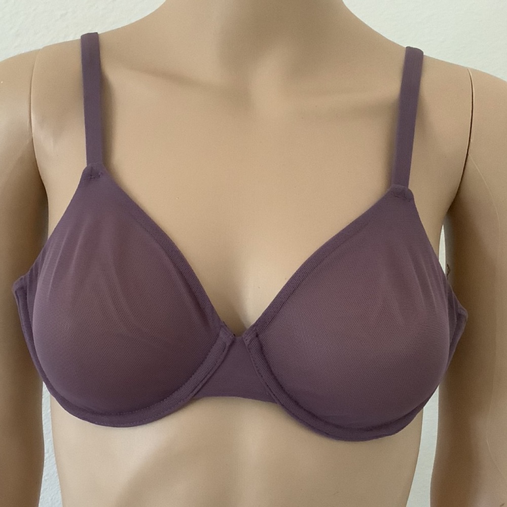 SKIMS by Kim Kardashian mesh BR-UND-0031, plum color, Underwired